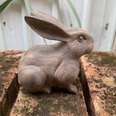 Agarwood Rabbit Sculpture
