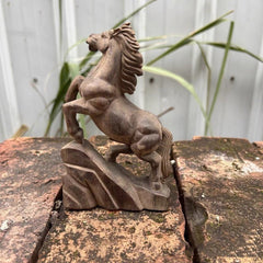 Agarwood "Horse of Success" Sculpture