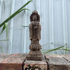 Agarwood "Wish-Fulfilling" Guanyin Sculpture