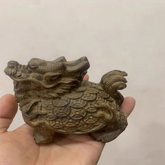 Agarwood "Black Tortoise-Dragon" Sculpture