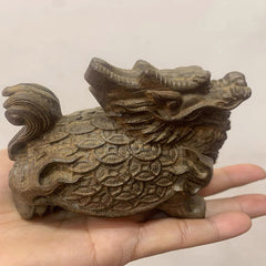 Agarwood "Black Tortoise-Dragon" Sculpture