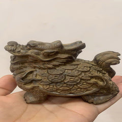 Agarwood "Black Tortoise-Dragon" Sculpture