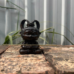 White Kynam Agarwood "Braided Monkey King" Sculpture