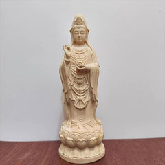 Boxwood Guanyin Sculpture