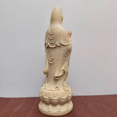 Boxwood Guanyin Sculpture