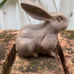 Agarwood Rabbit Sculpture