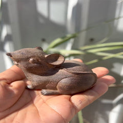 Agarwood "Little Mouse" Sculpture