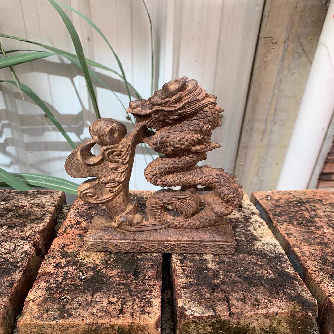 Agarwood Fortune Dragon Ornament
