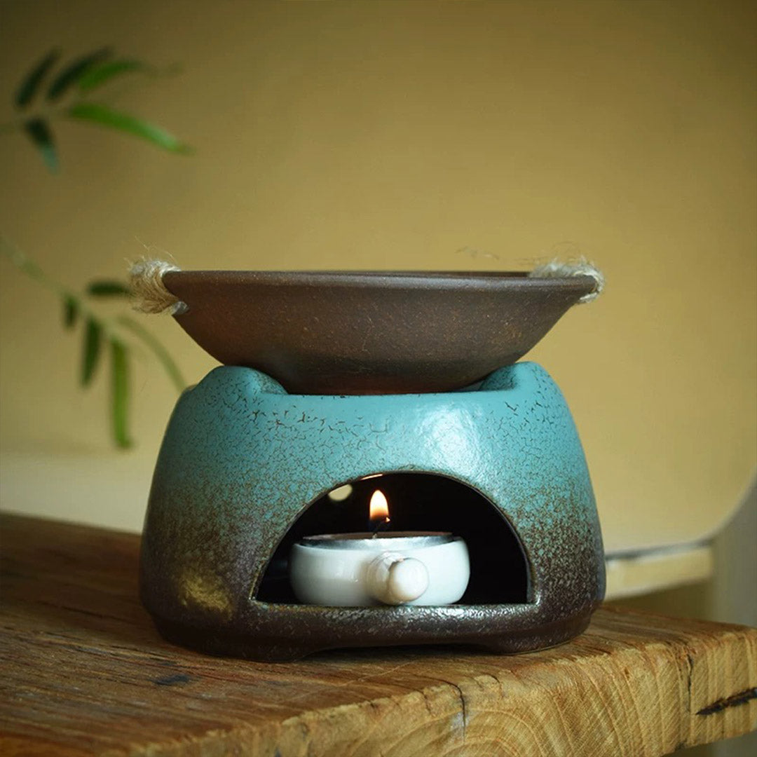 Japanese Ceramic Candle Incense Burner