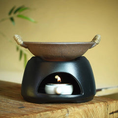 Japanese Ceramic Candle Incense Burner