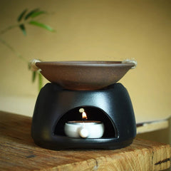 Japanese Ceramic Candle Incense Burner