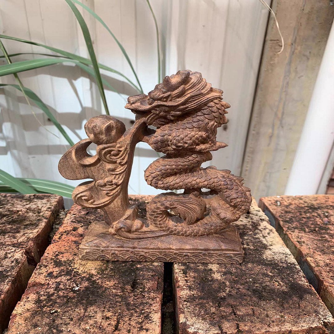 Agarwood Fortune Dragon Ornament