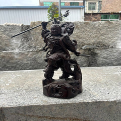 Ebony Wind-fire wheels Deity Statue Ornament