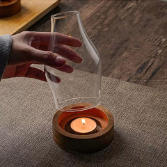 Chinese-Style Agarwood Candle Lamp