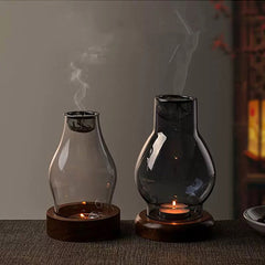 Chinese-Style Agarwood Candle Lamp