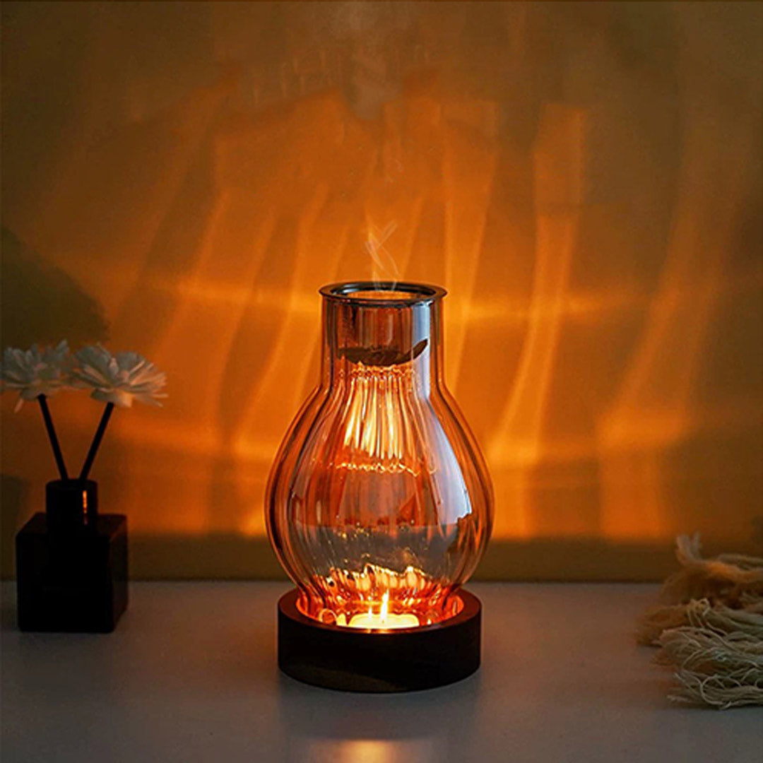Chinese-Style Agarwood Candle Lamp