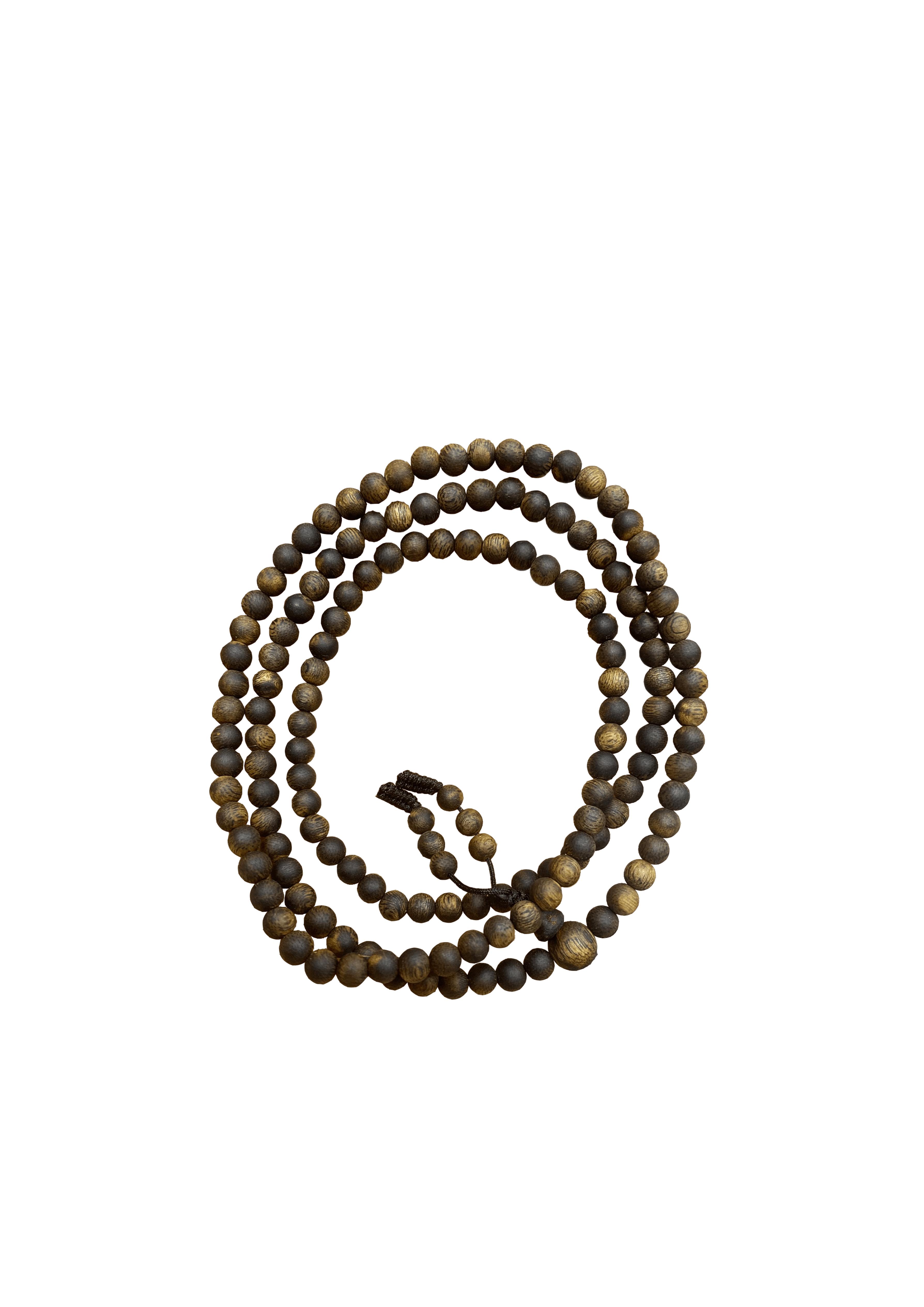 Agarwood bead necklace