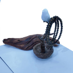 Agarwood bead necklace