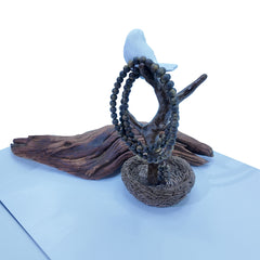 Agarwood bead necklace