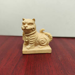 Boxwood "Tiger Lord" Sculpture