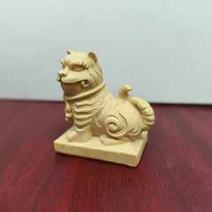 Boxwood "Tiger Lord" Sculpture